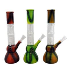 Water Pipes 12" Double Percolator in Assorted Designs - Image 1