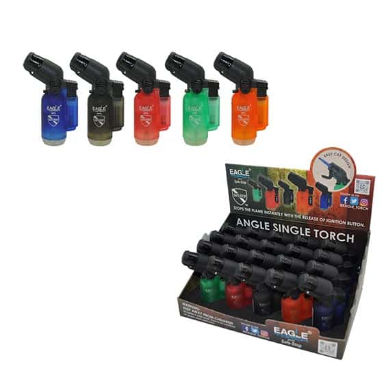 Angle Torch with Flip Cap & Safe Stop Lighters CB Distributors, Inc.