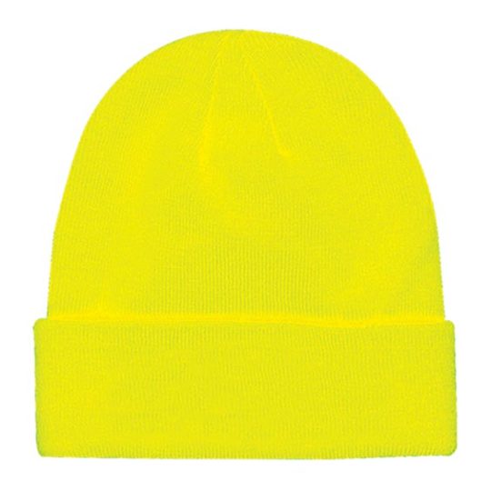 Yellow High Visibility Winter Stocking Hat Wholesale