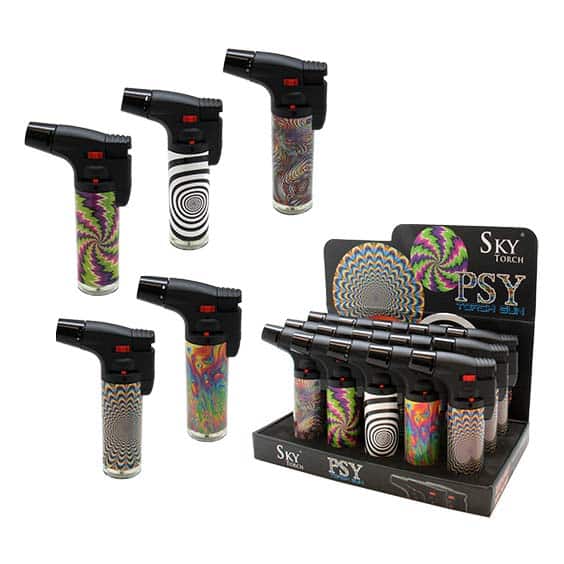 4inch Psychedelic Torch Lighters CB Distributors, Inc.