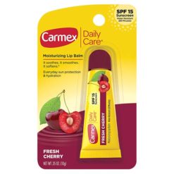 Carmex 0.35oz Cherry Daily Care Tube Blister Card - Image 1