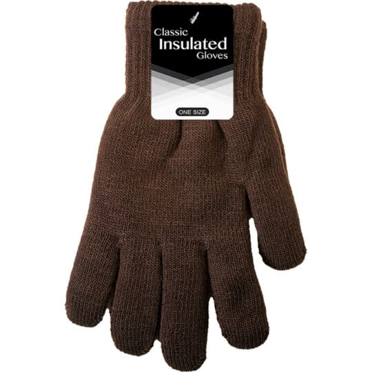 Classic Insulated Glove in brown color with tag