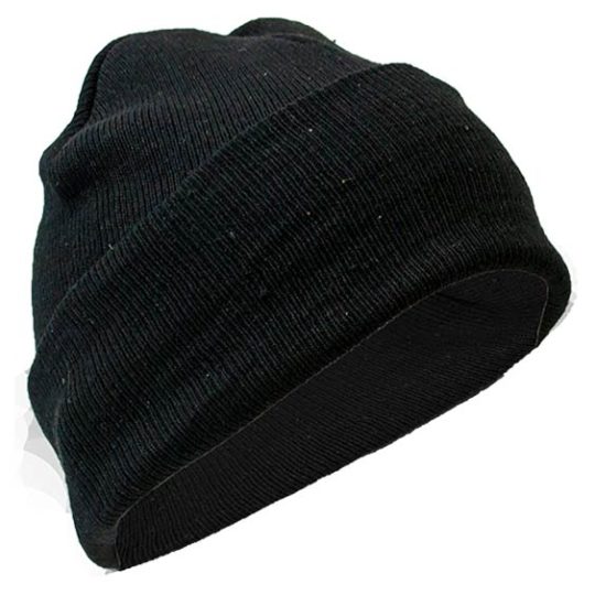 Black Stretchable Winter Hats Wholesale