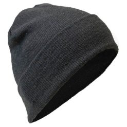 Dark Gray Stretchable Winter Hats Wholesale