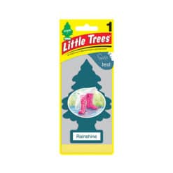 Rainshine Little Trees air freshener is a renewing mix of dewy florals and earthy greens.