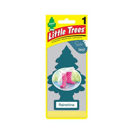 Rainshine Little Trees air freshener is a renewing mix of dewy florals and earthy greens.