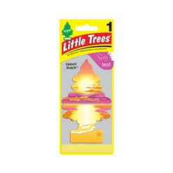 Sunset beach single Little Trees air fresheners delivers a hint of of neroli, musk, and white florals.