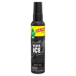 Little Trees Black Ice Air Freshener Spray provides a mysteriously enticing masculine scent of woods and citrus.