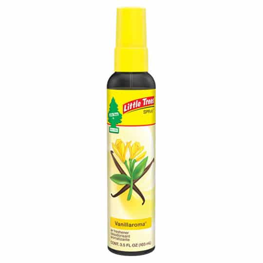 Little Trees Vanillaroma Air Freshener Spray provides an instant fragrance boost.