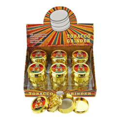 Gold Skull Grinder Display