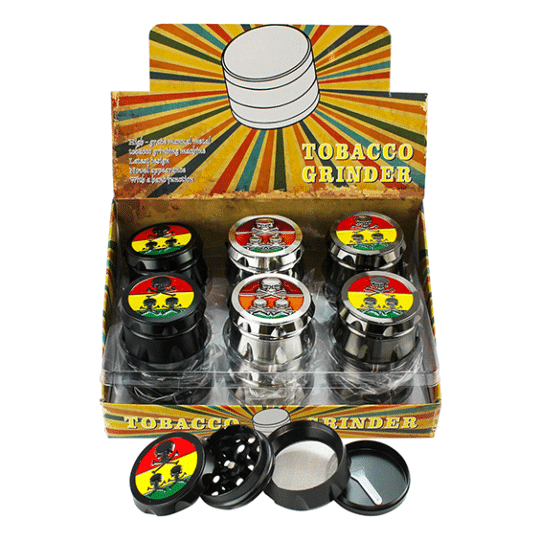 Assorted Skull Metal Grinder Display