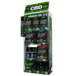 Assorted Hemp Bombs products in display