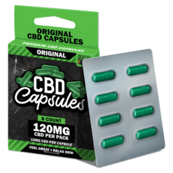 Hemp Bomb 120mg Original Capsules 8ct Cards