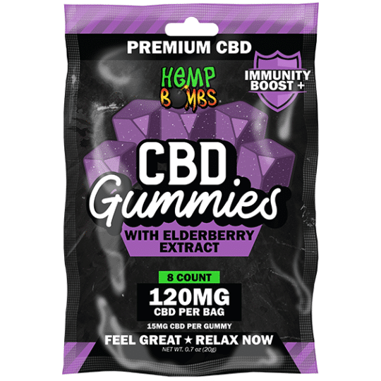 Pouch of 8-Count Elderberry Immunity Gummies