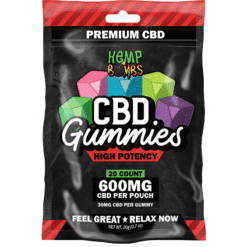 Hemp Bombs 600mg High Potency 20-ct Gummies