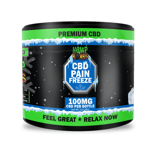 Hemp Bombs 100mg Pain Freeze 1oz Jars