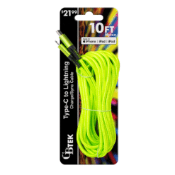 CBTEK Type-C to Lightning 10-Foot Nylon Cable - Image 3