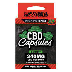 Hemp Bomb 240mg High Potency Capsules 8ct Cards 30mg Per Capsule