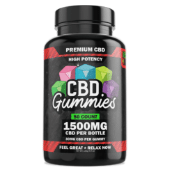 Hemp Bombs 1500mg High Potency 50ct Gummies 30mg Per Gummy