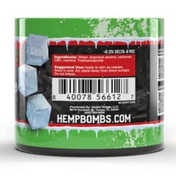 Hemp Bombs 1000mg Cool Freeze 4oz jars side view