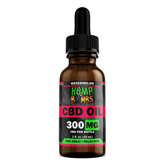 Hemp Bombs 300mg Watermelon Oil 30ml Bottles