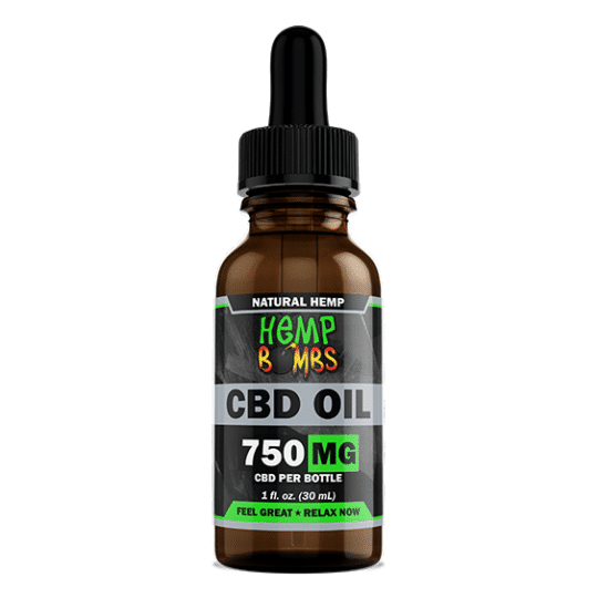 Hemp Bombs 750mg Natural Oil 30ml Bottles