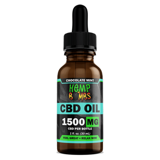 Hemp Bombs 1500mg Chocolate Mint Oil 30ml Bottles