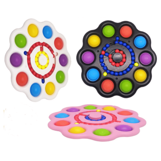 Enjoy the classic spin, bubble popping, and rotating beads all in one fidget spinner.