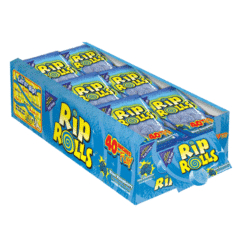 Rip Rolls Blue Raspberry Flavor 24 Individual Packs