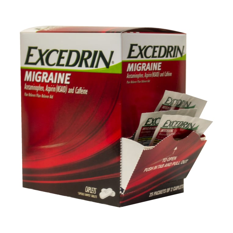 Excedrin Migraine 2 Pack 25ct Dispenser Box Cb Distributors Inc 