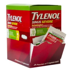 Tylenol Sinus Severe Dispenser Box