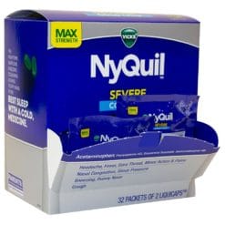 NyQuil Severe Cold & Flu Nighttime Relief 32 Packet LiquiCaps