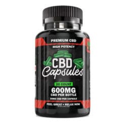 Hemp Bombs High Potency Capsules deliver 600mg per bottle