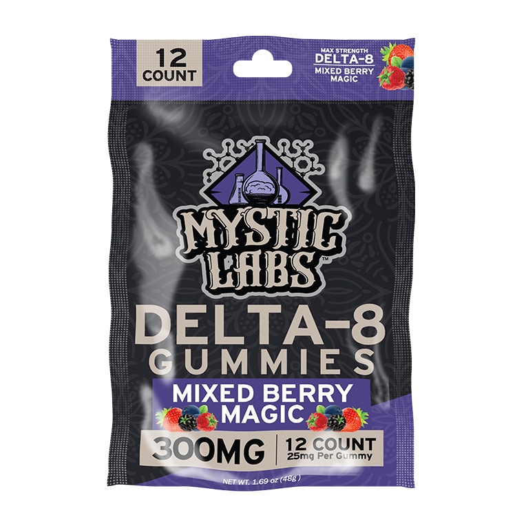 Mystic Labs 300mg Mixed Berry Magic Delta 8 Gummies CB Distributors