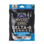 Delta-8 Blue Raspberry Breeze Gummies 125mg