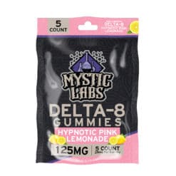 Mystic Labs Delta-8 125mg Hypnotic Pink Lemonade Gummies 5ct Packs
