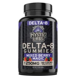 Mystic Labs Delta-8 1250mg Mixed Berry Magic Gummies 50ct Bottles