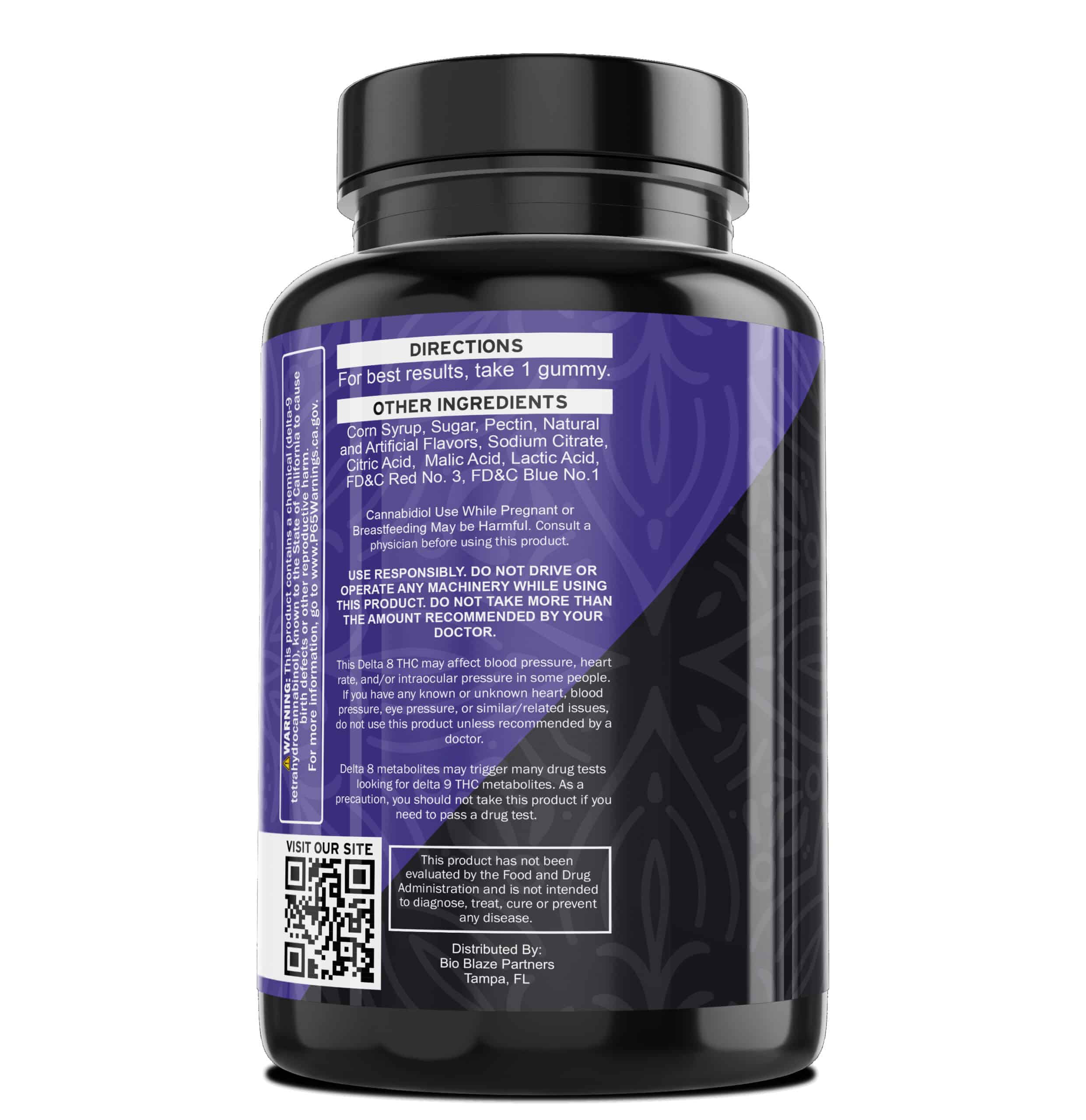 Mystic Labs 1250mg Mixed Berry Magic Delta 8 Gummies CB Distributors