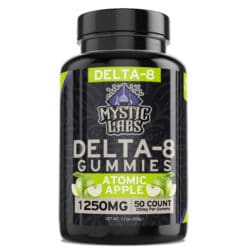 Mystic Labs Delta-8 1250mg Atomic Apple Gummies 50ct Bottles