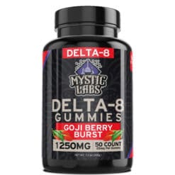 Mystic Labs Delta-8 1250mg Goji Berry Burst Gummies 50ct Bottles