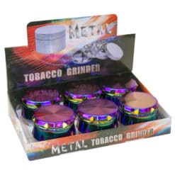 Rainbow Drum 4-Part 2.5" Tobacco Grinders