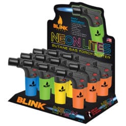 Blink 4" Neon Lites Butane Gas Torch Lighters