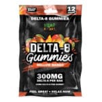 300mg Mellow Mango Delta 8 Gummies