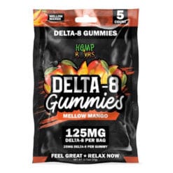 Hemp Bombs 125mg Mellow Mango Delta 8 Gummies