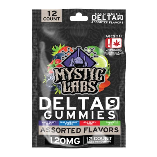 Mystic Labs 120mg Delta-9 Assorted Gummies 12-pack