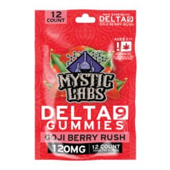 Mystic Labs 120mg Delta-9 Goji Berry Gummies 12-pack