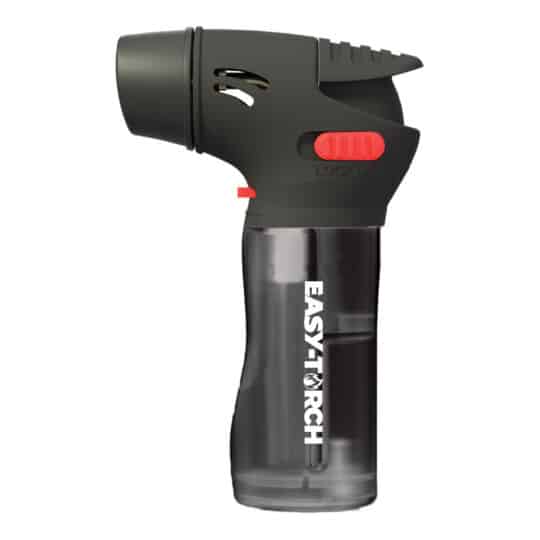 Easy-Torch 3-inch Torch Lighters Transparent Black Color