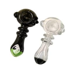 Glass Pipes 3.5" w/ Rings and Beads - Image 1