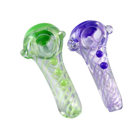 Glass Pipes 3.5 Slime Head/Lines & Beads - CB Distributors, Inc.