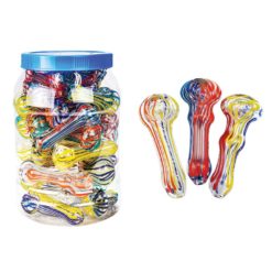Glass Pipes 3" Assorted Jars - Image 1